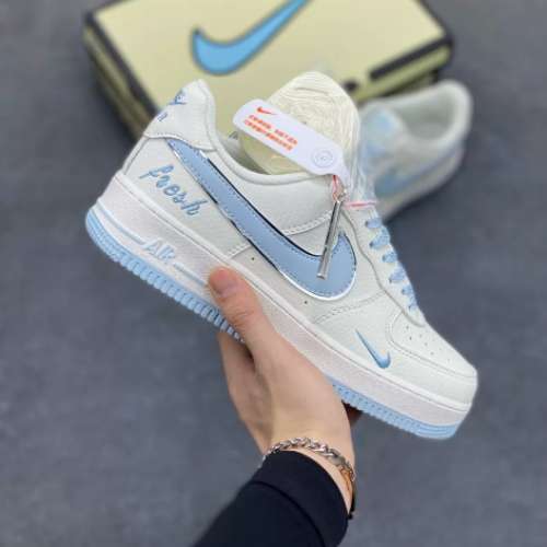 Nike Air Force 1 空軍一號白藍小勾｜清爽復古低幫板鞋
