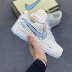 Nike Air Force 1 空軍一號白藍小勾｜清爽復古低幫板鞋