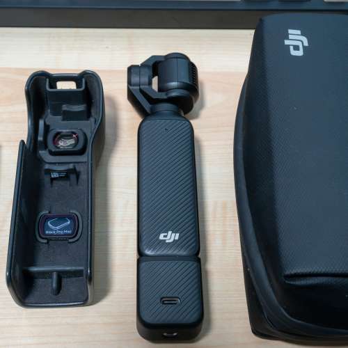 DJI Pocket 3連原裝快充電池+Wide/Freewell LPR Filter+ 原裝套