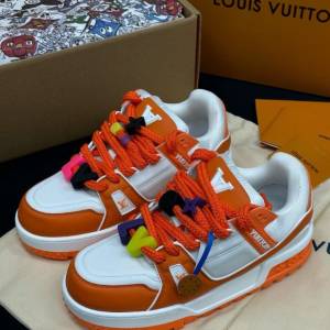 LV Trainer Low-top Orange Sneaker/lv trainer/sneaker/lv sneakers/louis vuitton s