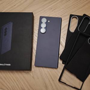 [可換Find X9 Ultra] 85%新 Samsung Galaxy Z Fold 6 12+1TB Navy 藍色 韓版 單Sim...