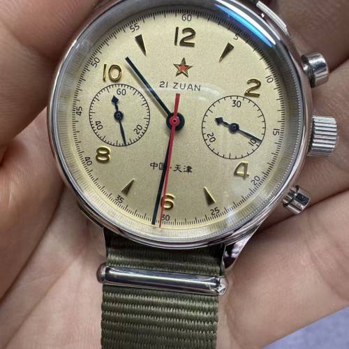復古軍表風格的 Seagull 1963 海鷗 1963 計時碼表