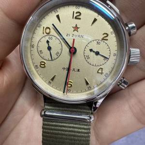 復古軍表風格的 Seagull 1963 海鷗 1963 計時碼表