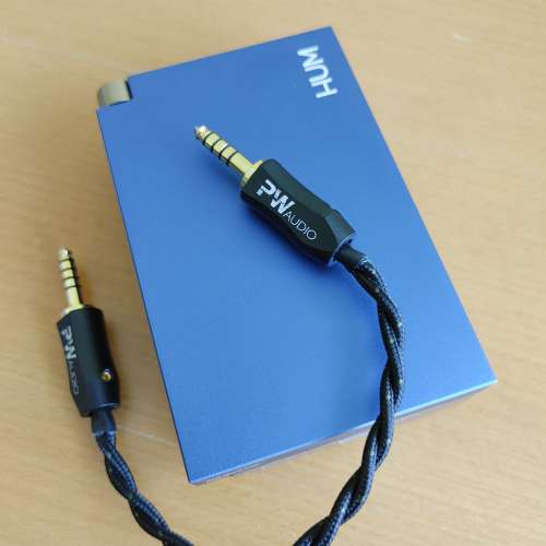 九成九新HUM MA-1S 4.4mm SINGLE-END AMP+PW MONILE MK II SHIELDING 4.4 TO 4.4 C...