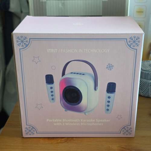 ITFIT Portable Bluetooth Karaoke Speaker with 2 Microphones 迷你便攜卡拉OK喇叭...