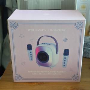 ITFIT Portable Bluetooth Karaoke Speaker with 2 Microphones 迷你便攜卡拉OK喇叭...