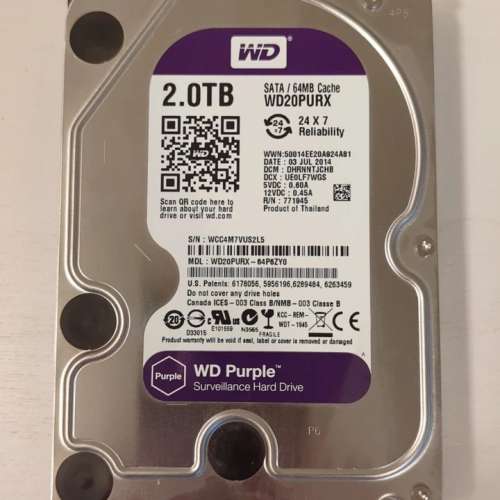 WD Purple 2TB 3.5"