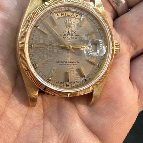 勞力士 Rolex Day-Date 18078 黃金 18K 金 電腦面 紀念面 羅馬軌道圈 淨錶頭 $78888