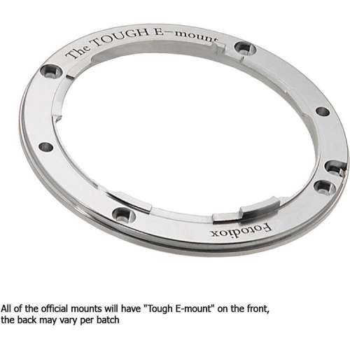 Fotodiox Pro TOUGH E-Mount - Silver - Light Tight Replacement Lens Mount