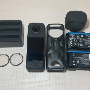 [觀塘實體店] 二手 Insta360 X4 (共2電+原廠充電器+鏡頭保護蓋+鏡頭保護蓋鏡) 行貨...