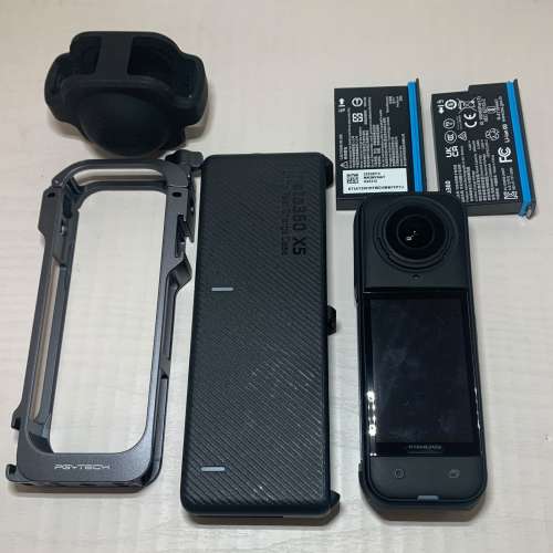 [觀塘實體店] 二手 Insta360 X5 (共2電+電池充電器+多功能保護邊框+Mon貼) 行貨 *S...