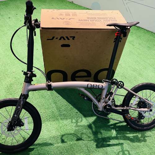 亮光鈦色 靚價 2026  新款 JAVA NEO 9速/12速電變 油剎桶軸 16吋349 碳叉鋁合金折叠...