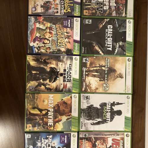 Xbox 360 games 遊戲 Call of Duty Modern Warfare Black Ops Rainbow Six Vegas 2