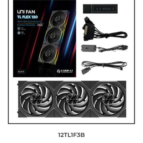 (一共七把, 6x反葉 & 1x正葉) Lian LI 新款FLEX TL120 ARGB 黑色 （有單香港代理有...