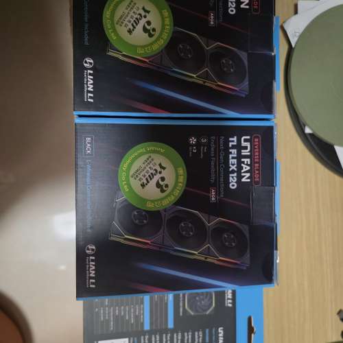 (一共七把, 6x反葉 & 1x正葉) Lian LI 新款FLEX TL120 ARGB 黑色 （有單香港代理有...