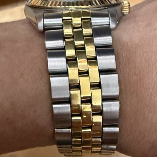 好𠃊新凈🤣 Tudor 74033 金鋼 鑽石字 勞的勞底 34mm 水晶玻璃 $6999