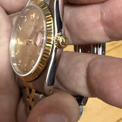 好𠃊新凈🤣 Tudor 74033 金鋼 鑽石字 勞的勞底 34mm 水晶玻璃 $6999