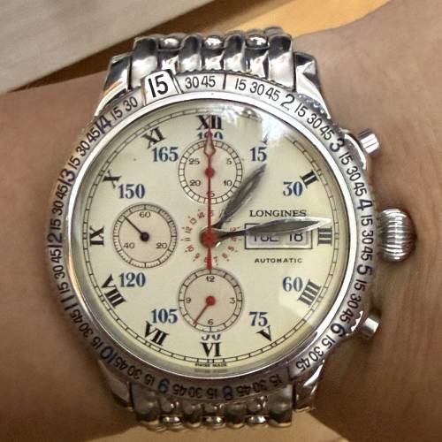 【稀有飛行錶】浪琴 Longines 林白系列 自動計時