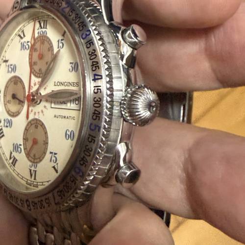 【稀有飛行錶】浪琴 Longines 林白系列 自動計時