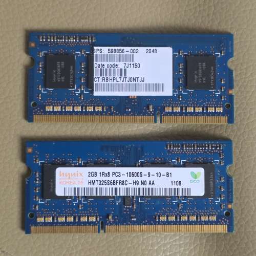 hynix 2GB 1333MHz DDR3 SODIMM SO-DIMM Laptop RAM