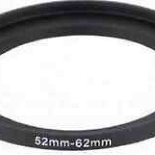 52mm - 62mm Aluminum Step-Up Ring (濾鏡接環)