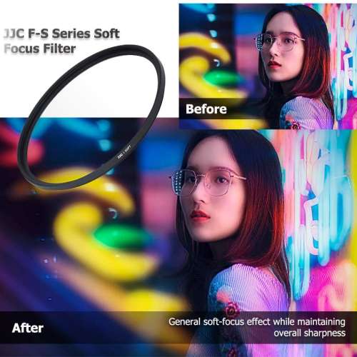 JJC Soft Focus Diffuser Filter - Canon EF-S 24mm f/2.8 STM (52mm，柔焦濾鏡)