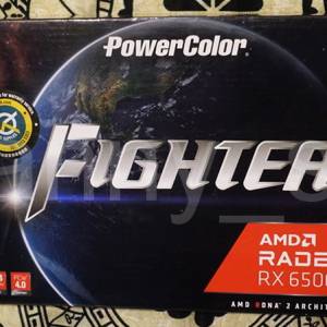香港行貨 PowerColor Fighter AMD Radeon RX 6500 XT 4GB GDDR6 Gaming 電競顯示卡
