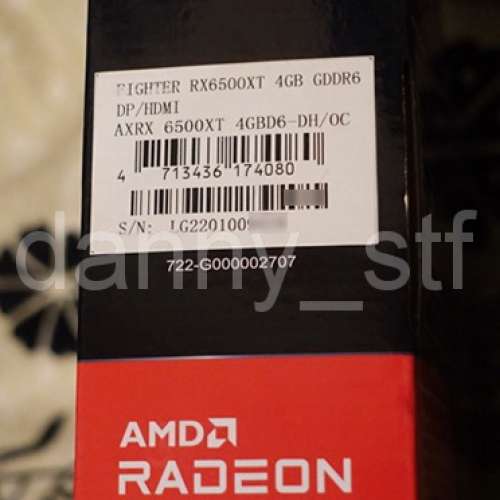 香港行貨 PowerColor Fighter AMD Radeon RX 6500 XT 4GB GDDR6 Gaming 電競顯示卡