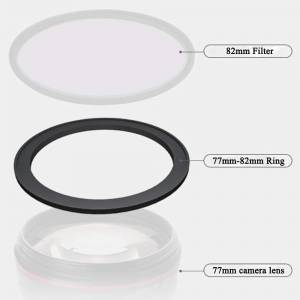 77mm - 82mm Aluminum Step-Up Ring