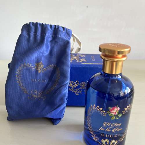 【頂級藍盒全齊】GUCCI A Song for the Rose 香水 100ml（約9成滿）