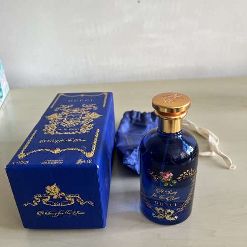 【頂級藍盒全齊】GUCCI A Song for the Rose 香水 100ml（約9成滿）