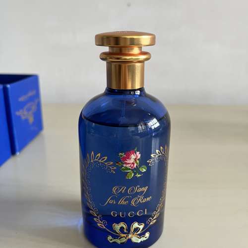 【頂級藍盒全齊】GUCCI A Song for the Rose 香水 100ml（約9成滿）