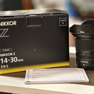 Nikon Nikkor Z 14-30MM F/4 S只用過一次(行貨),not sony,canon