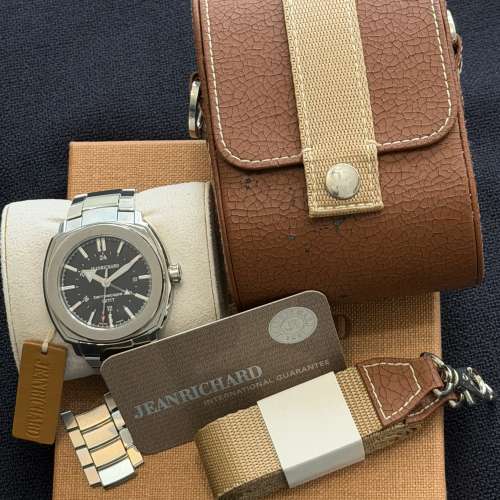 Full set JeanRichard GMT automatic 98% new