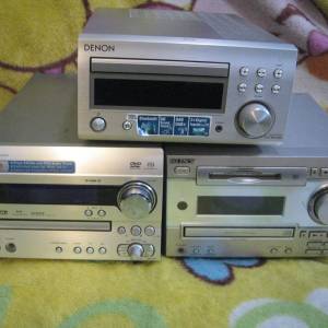 DENON RCD M41DAB + SONY HCD-MJD333+ Onkyo DR-UN7 微型音響