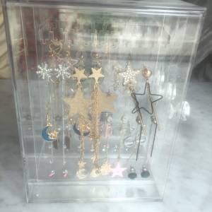 $20 全新 水晶 透明 耳環 飾物 架 20cm 高 20cm 闊