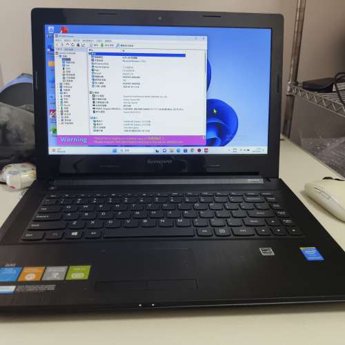 外觀新淨 Lenovo G40-30手提电腦， Pentium N3540 4G ddr3 120G ssd wifi BT 連火牛&prime;