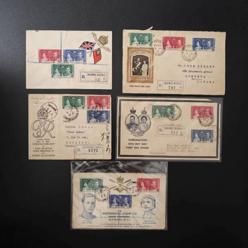 1937年英皇佐治六世加冕紀念首日封(香港票)