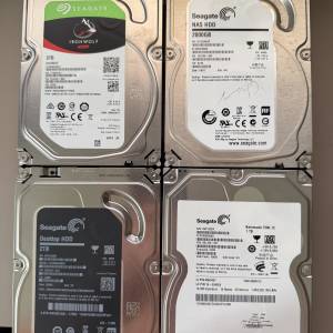 3.5" HDD 4 隻 (3T / 2T x2 / 1T)