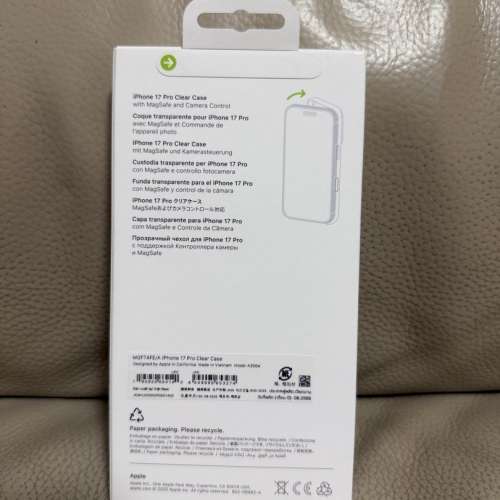 Apple原廠 iPhone 17 Pro MagSafe 透明殼 全新未拆