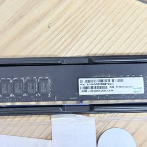 二手 APACER 16GB DDR4-2666 CL19 LONGDIMM RAM