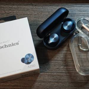 95%新 Technics EAH-AZ80 深藍色 Navy Blue 水貨 LDAC 最多可連接三個裝置 AZ80 動...