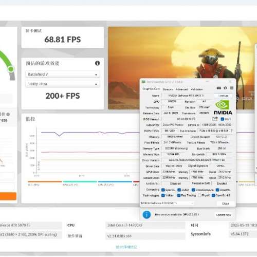 Zotac RTX 5070 ti 16Gb 靚體質