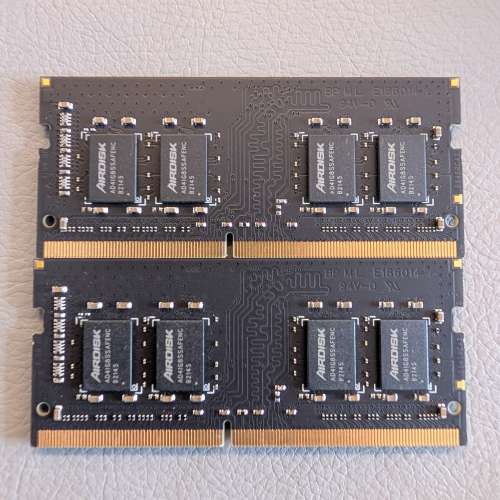 Airdisk DDR4 SODIMM 3200 8x2 16GB一對