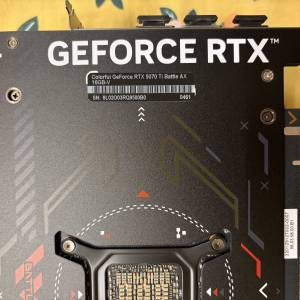 電腦顯示卡 colorful RTX 5070 Ti battle ax
