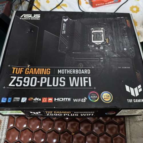 ASUS TUF Gaming Z590-PLUS有盒有配件另外有ddr4 8g 3600hz