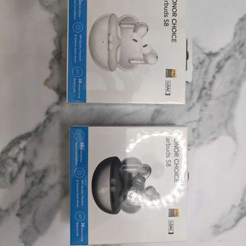 Honor Choice Earbuds S8（全新未開封）（黑白各1盒，價錢為任何其中1盒）