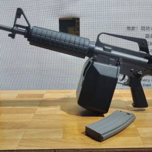 MARUI AR15 + 連大彈箱 + 1匣