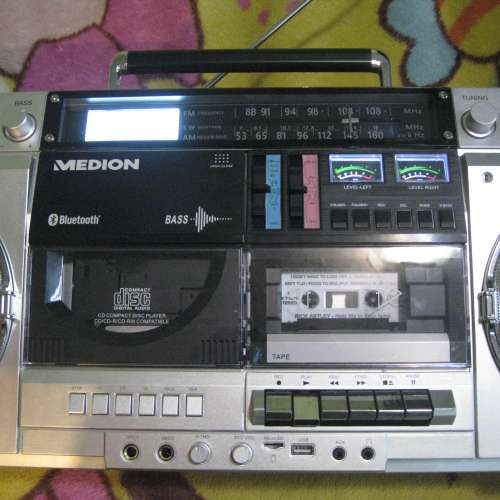(全新) MEDION P66538 Cassette 卡式Boombox with CD Player