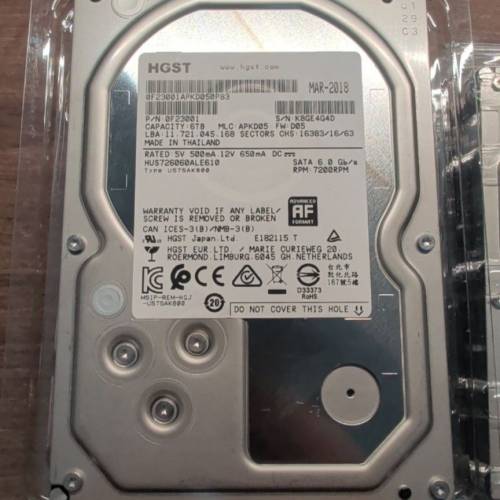 HGST Ultrastar HUS726060ALE610 6TB Enterprise Hard Drive